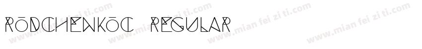 RodchenkoC Regular字体转换